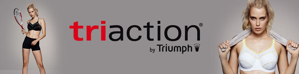 Triumph Women's Triaction Performance Underwired Sports Bra - Black &  Silver - Size 20F