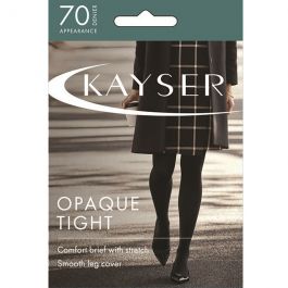 Kayser 70 Denier Opaque Tights H10350 Black Womens Hosiery