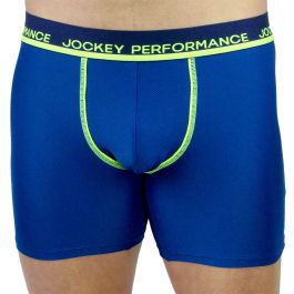 Jockey Performance Dry Impact Midway Trunk MZ7C1A Blue Livewire Mens  Underwear