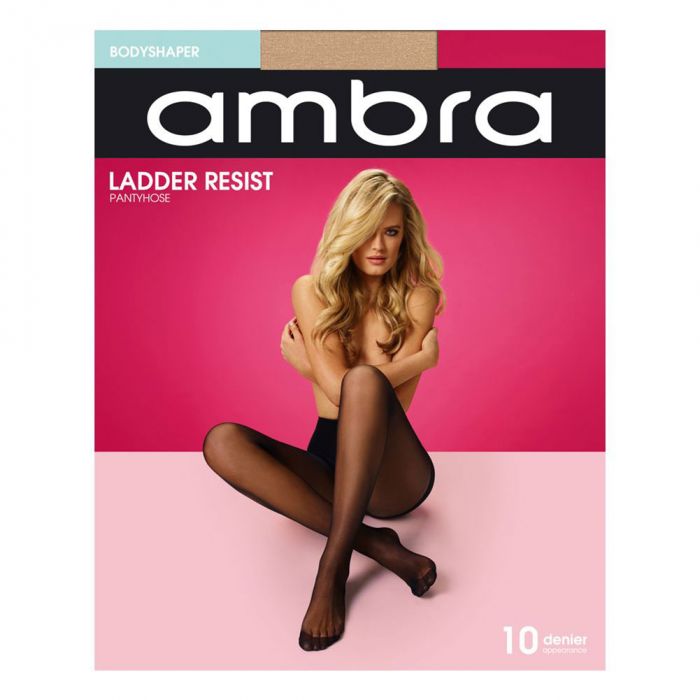 Ambra Ladder Resist Bodyshaper Tights AMLRBSH Natural Womens Hosiery