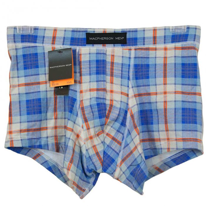 MEN'S WOVEN CHECKED TRUNKS