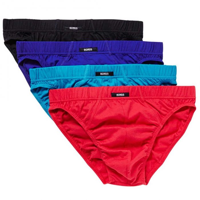 Bonds 5 Pack Mens Assorted Colour Cotton Hipster Briefs Comfy Undies  Underwear 