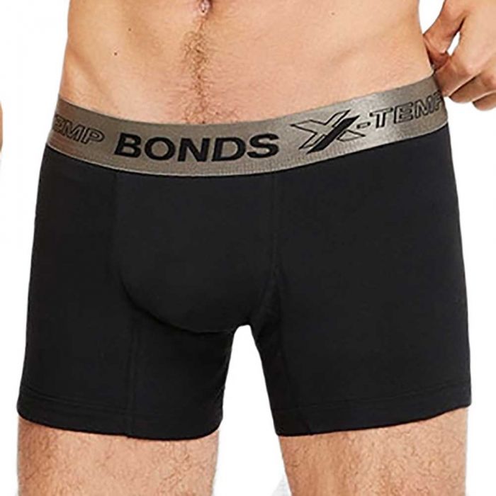Bonds 3 x Mens Everyday Trunks Underwear Black M 