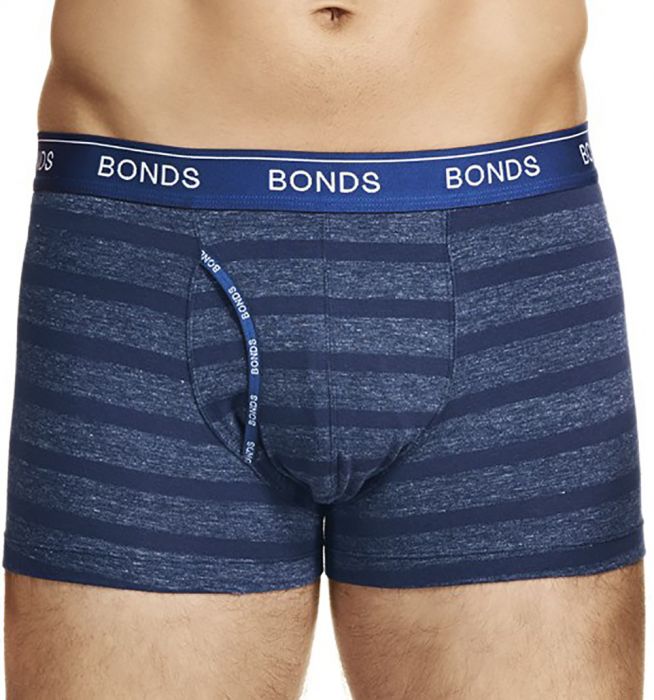 Bonds Striped Guyfront Trunk MZUQI Navy Stripe Mens Underwear