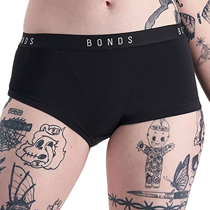 6 x Womens Bonds Everyday Boyleg Underwear Undies Black