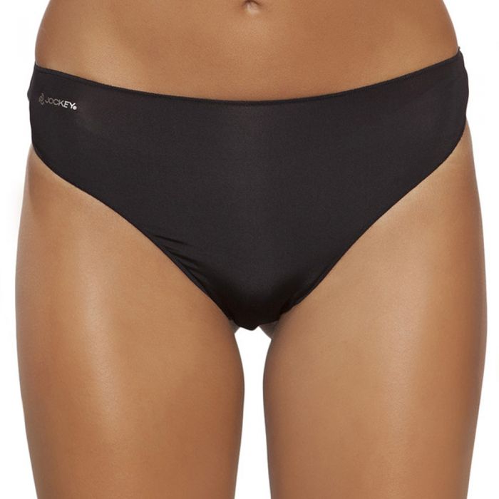 Jockey No Panty Line Promise Tactel G-String W8680D Black Womens Underwear