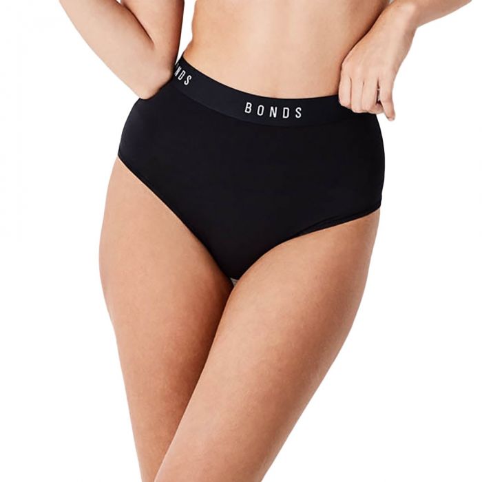 Bonds Women's Originals Hi Top Underwear Black Single Pair