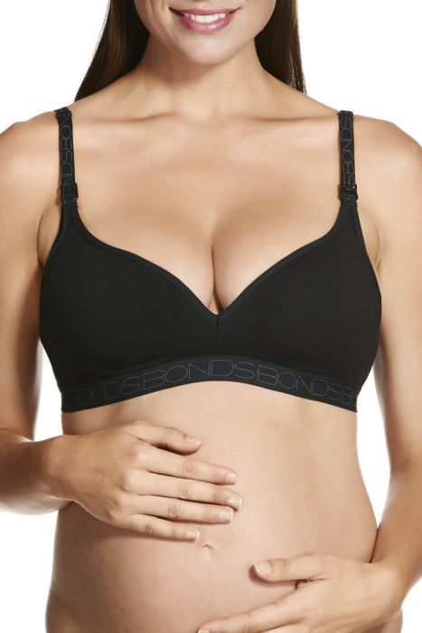 Bonds Women's Underwear Maternity Wirefree Crop, Black, Small :  : Clothing, Shoes & Accessories